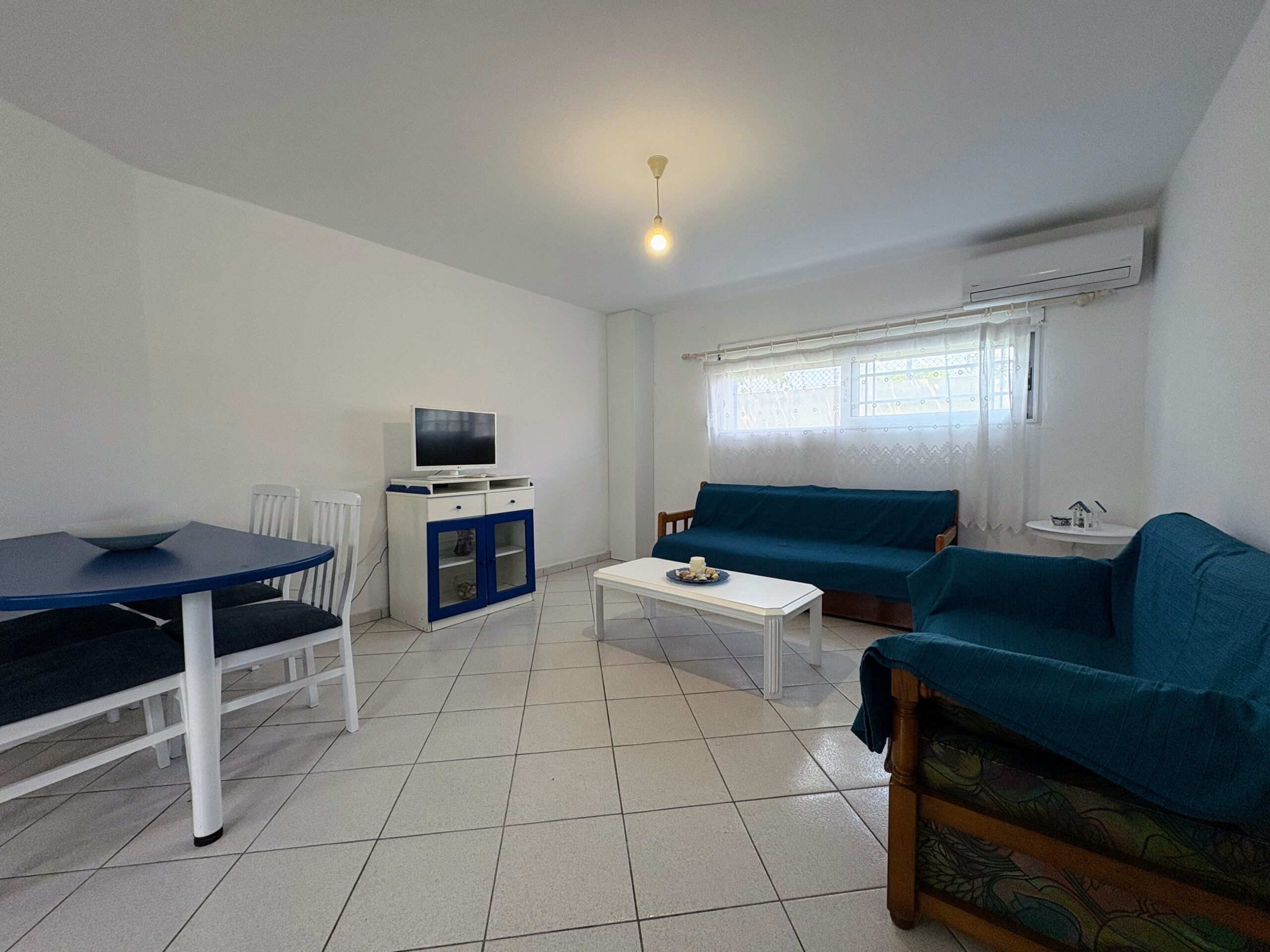 Themis Beachfront Apartment 4 Argo Rentals - Themis Apartment - Living room - Sofa Bed