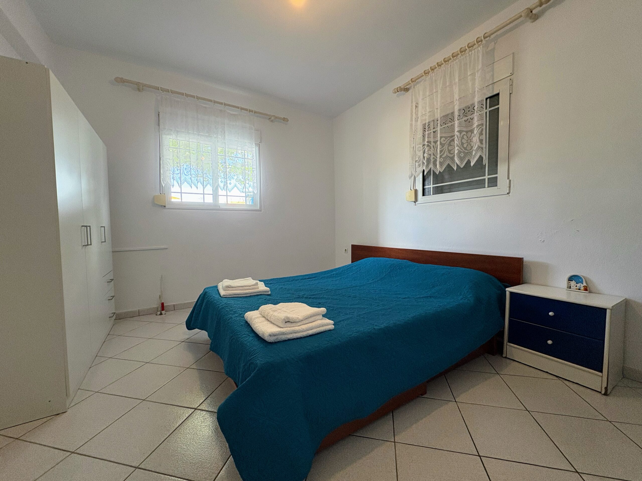 Themis Beachfront Apartment 3 Argo Rentals - Themis Apartment - Master Bedroom - Double Bed & Wardrobe